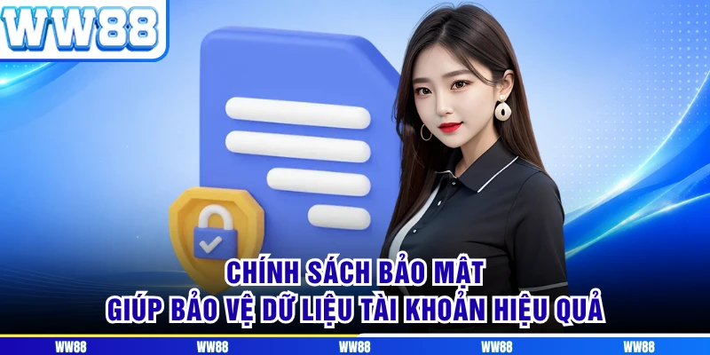 Chính sách bảo mật giúp bảo vệ dữ liệu tài khoản hiệu quả