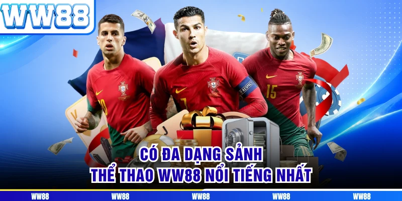 Có đa dạng sảnh thể thao WW88 nổi tiếng nhất